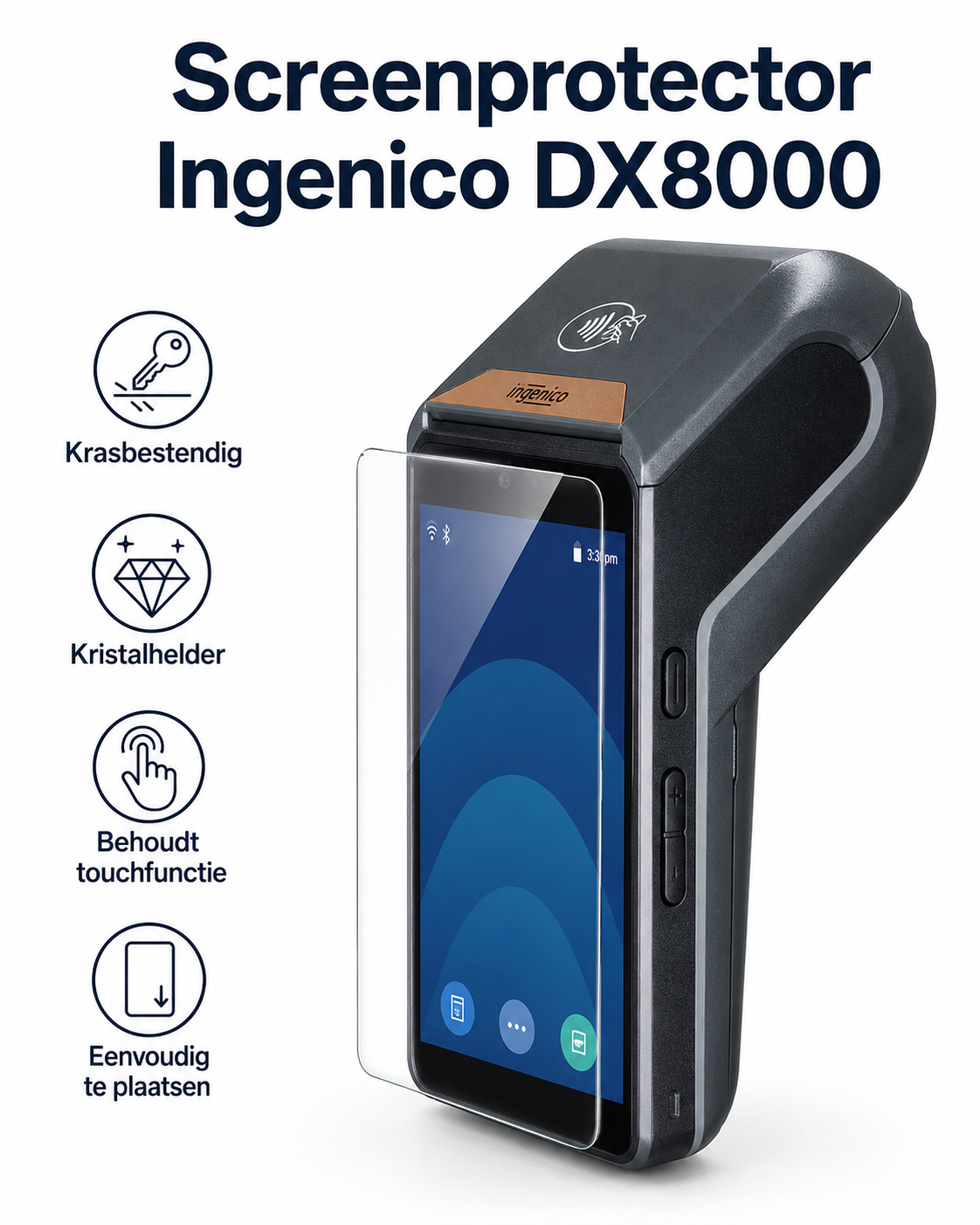 Screenprotector Ingenico AXIUM DX8000 - Afbeelding 2