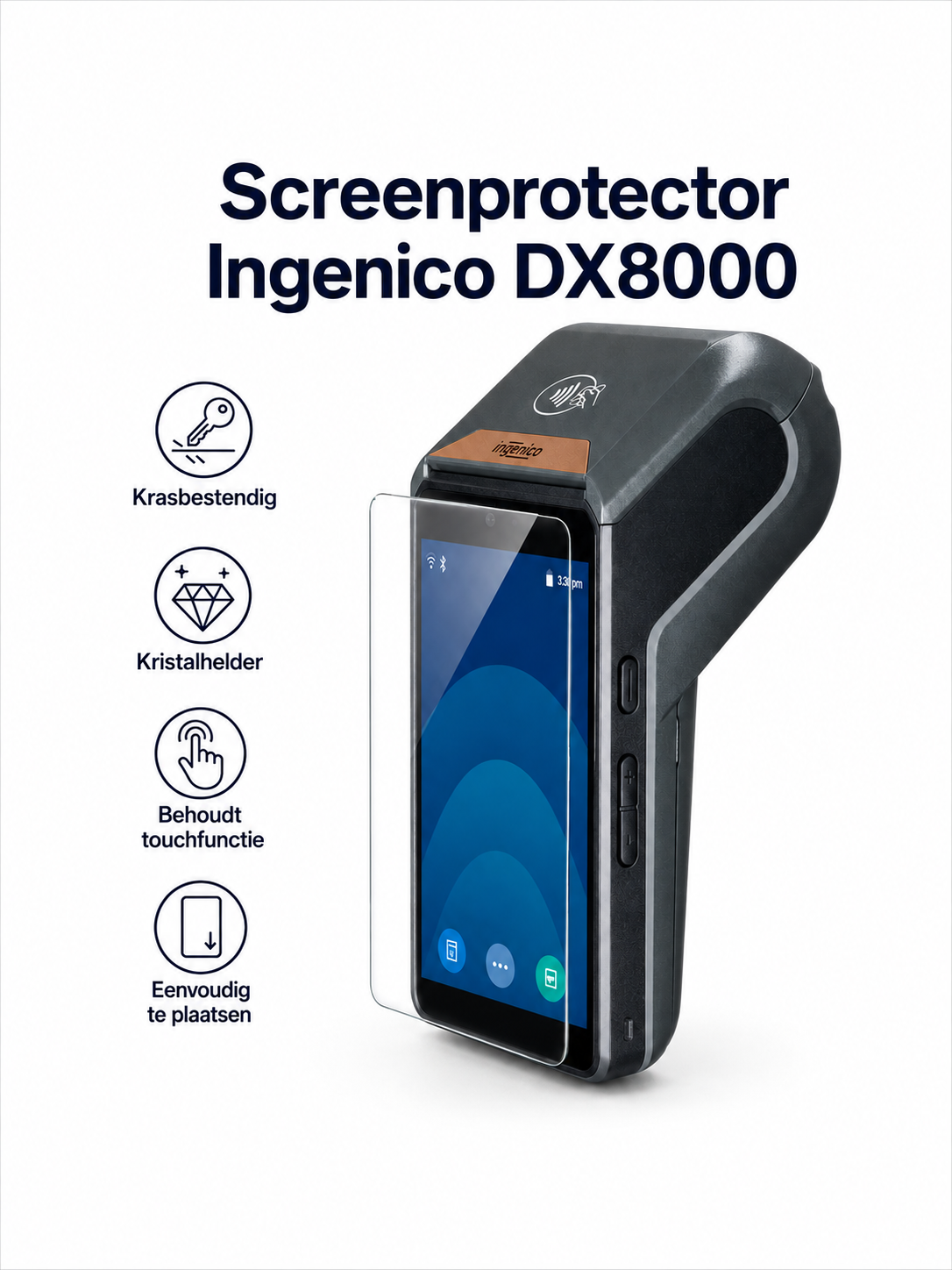 Screenprotector Ingenico AXIUM DX8000