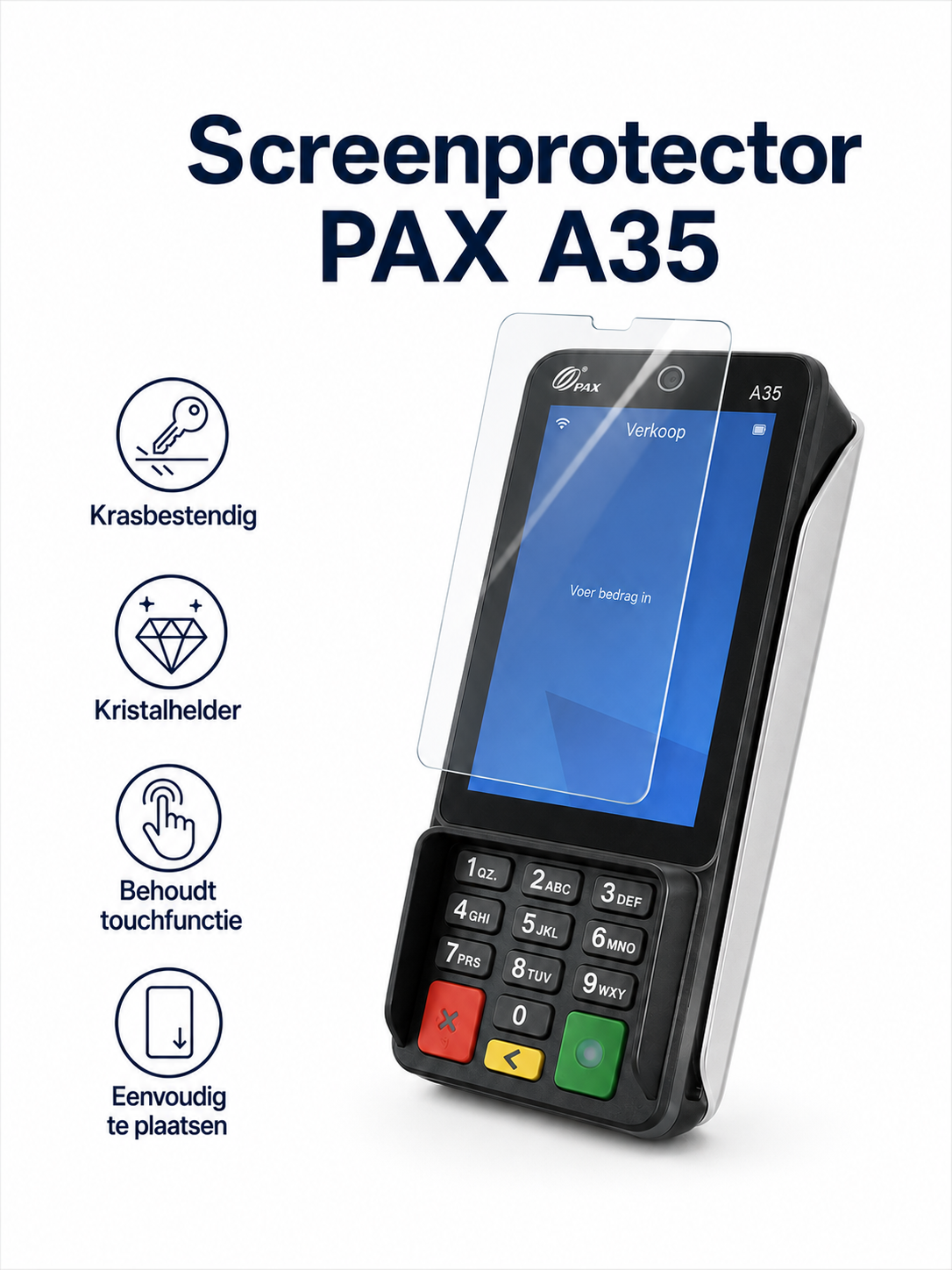 Screenprotector voor PAX A35